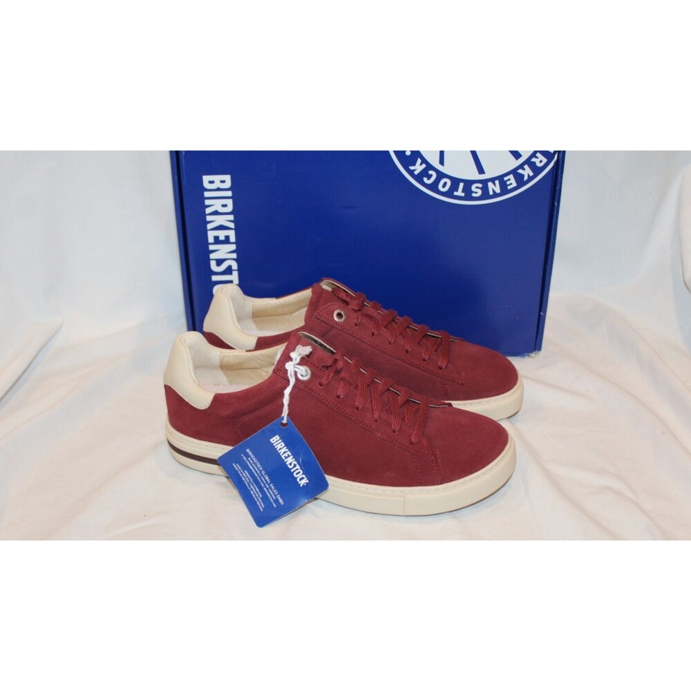 Birkenstock Bend Low Women's EU 38 Narrow Suede Casual Sneakers Zinfandel NIB